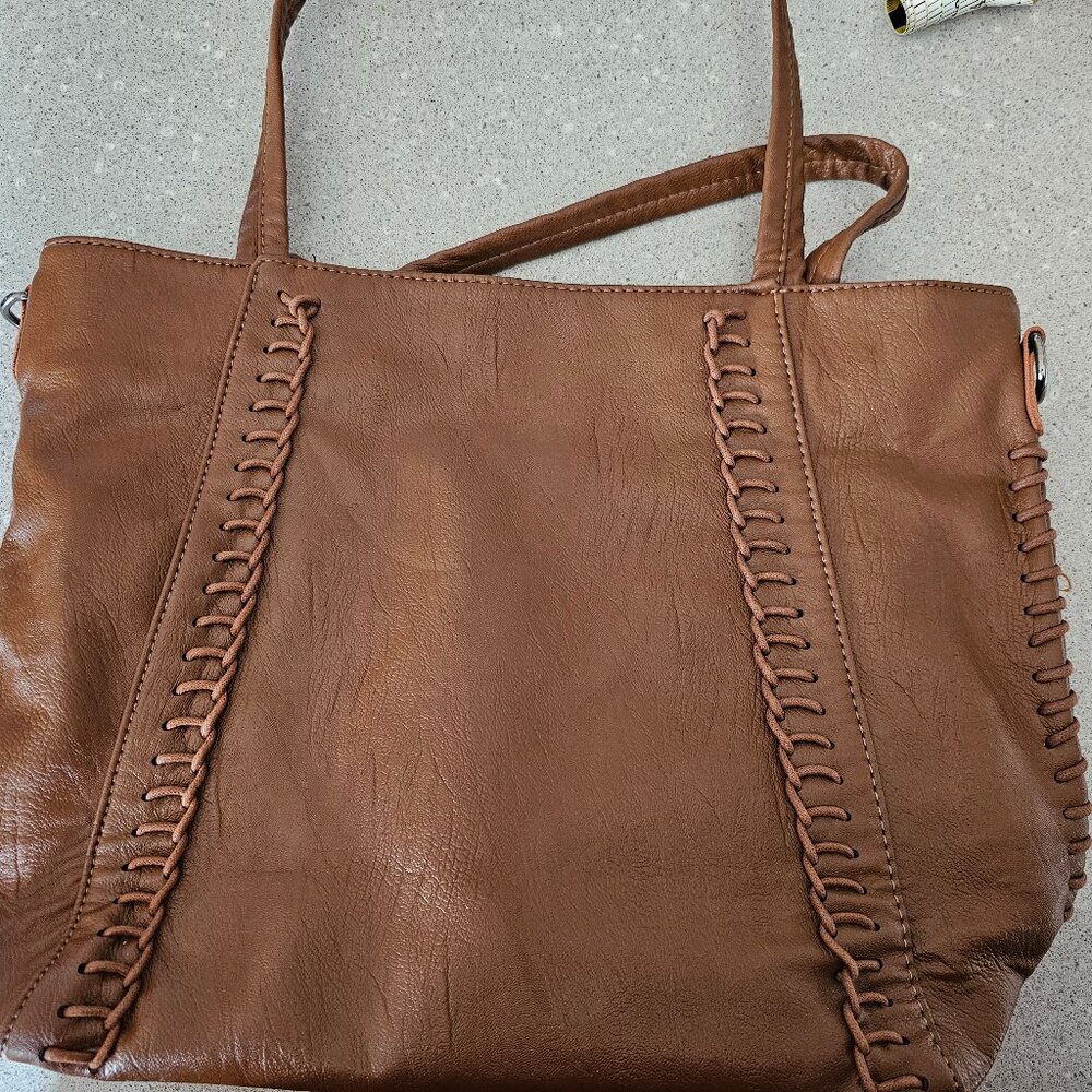 Rustic Oversized Leather Shoulder bag